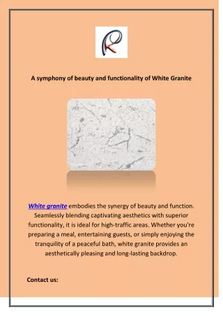 a symphony of beauty and functionality of white