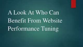 a look at who can benefit from website