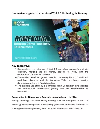 domenation approach in the rise