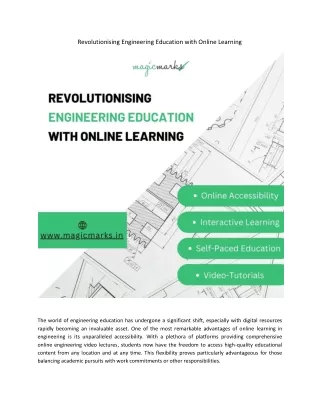Revolutionising Engineering Education with Online Learning
