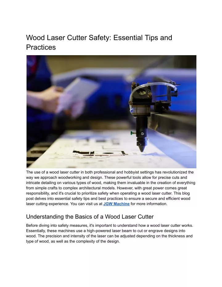 wood laser cutter safety essential tips