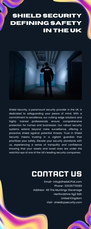 Shield Security Defining Safety in the UK