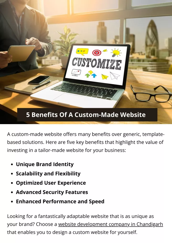 5 benefits of a custom made website
