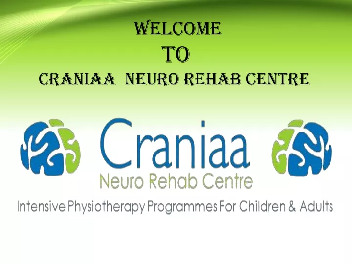 welcome to craniaa neuro rehab centre