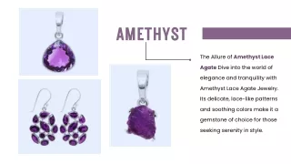 Amethyst Lace Agate Jewelry: Elegance and Tranquility