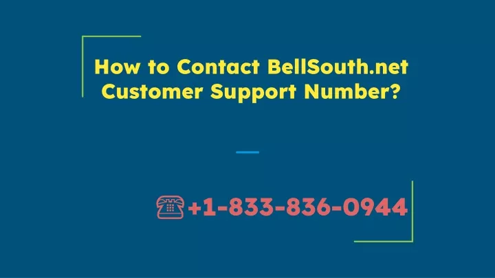 how to contact bellsouth net customer support number
