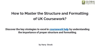 How to Master the Structure and Formatting of UK Coursework