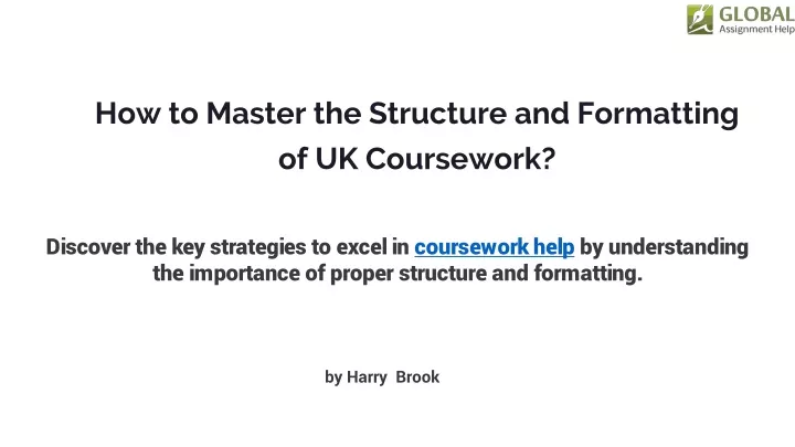 how to master the structure and formatting