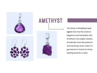 Amethyst Lace Agate Jewelry: Elegance and Tranquility