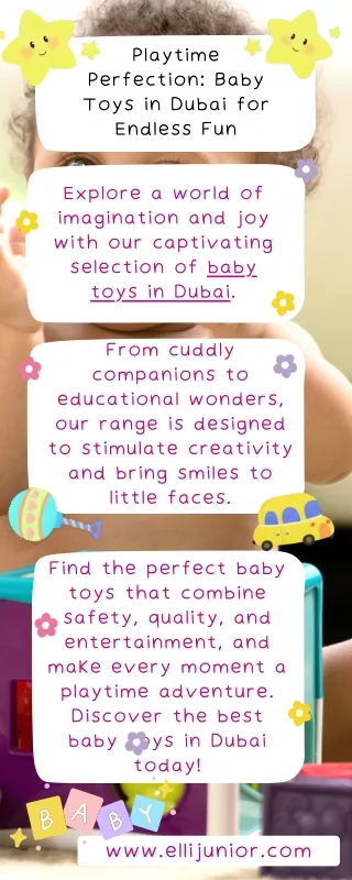 Playtime Perfection Baby Toys in Dubai for Endless Fun