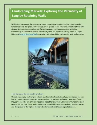 landscaping marvels exploring the versatility