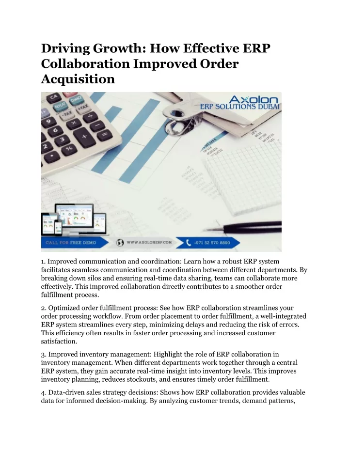 driving growth how effective erp collaboration