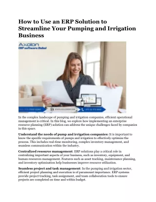 how to use an erp solution to streamline your