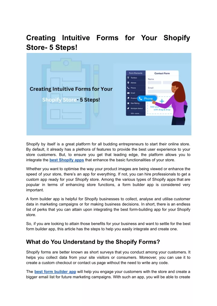 creating intuitive forms for your shopify store
