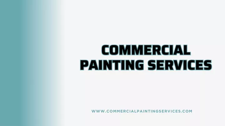 commercial painting services