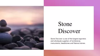 Stone Discover headstones