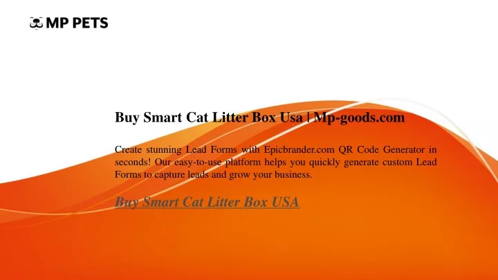 buy smart cat litter box usa mp goods com create
