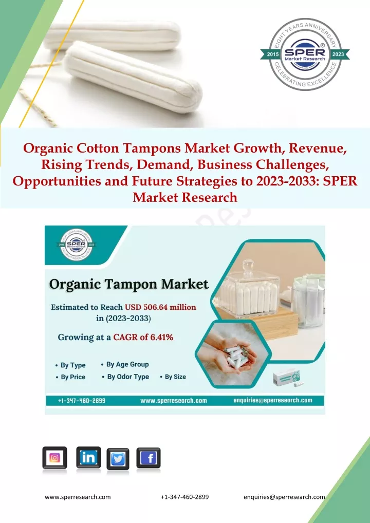 organic cotton tampons market growth revenue