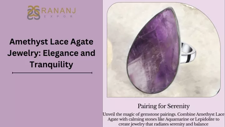 amethyst lace agate jewelry elegance