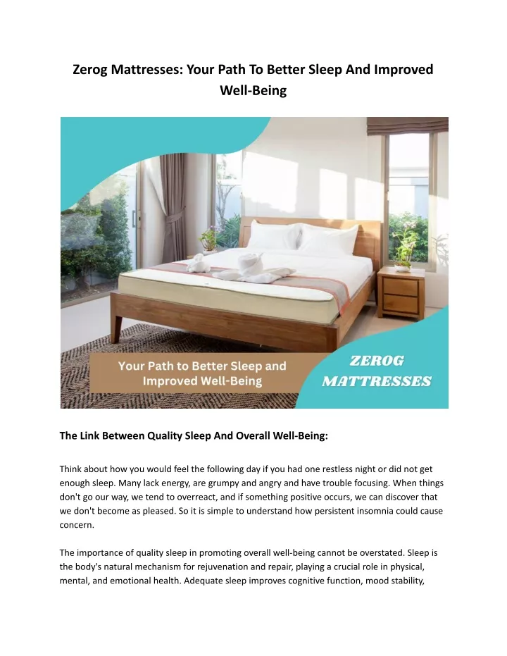zerog mattresses your path to better sleep