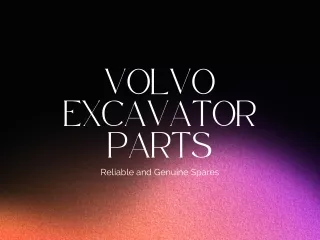 Volvo excavator spare parts