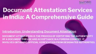 Document Attestation Services in India: A Comprehensive Guide