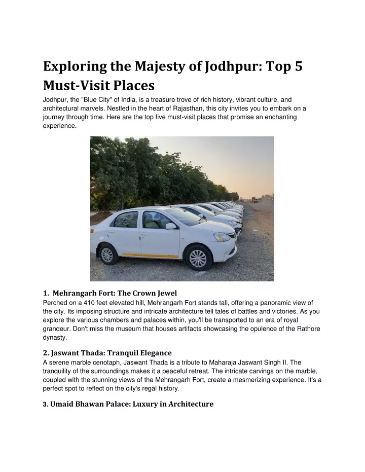 exploring the majesty of jodhpur top 5 must visit