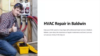 HVAC Repair in Baldwin