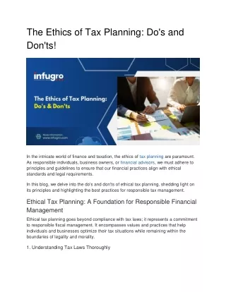 The Ethics of Tax Planning_ Do's and Don'ts!
