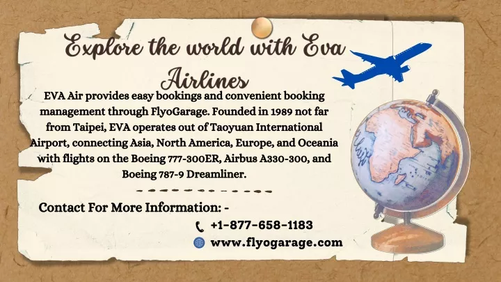 explore the world with eva airlines