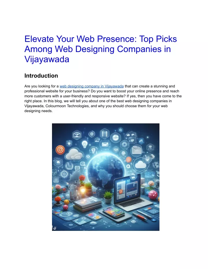 elevate your web presence top picks among