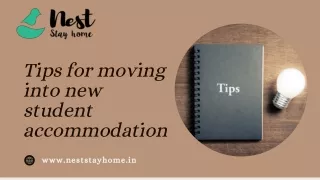 tips for moving into new student accommodation