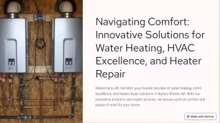 Navigating Comfort: Innovative Solutions for Water Heating, HVAC Excellence, and