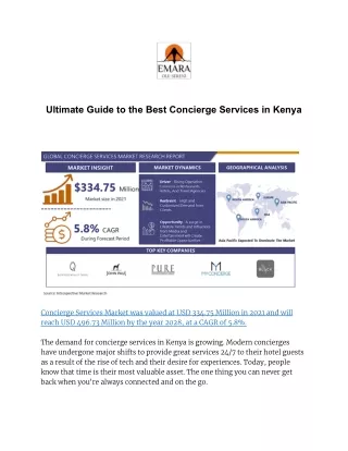 Ultimate Guide to the Best Concierge Services in Kenya
