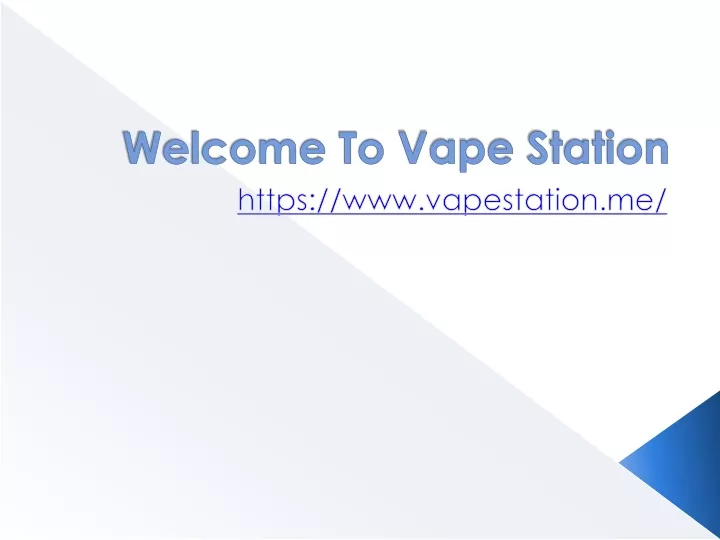 welcome to vape station