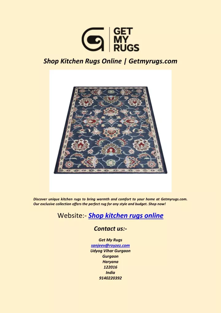 shop kitchen rugs online getmyrugs com