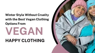 Exclusive Vegan Winter Collection| Best Vegan Clothing Brand| Buy Vegan Winter D