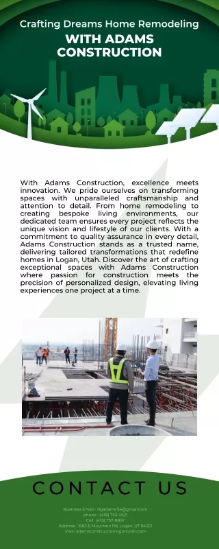Crafting Dreams Home Remodeling with Adams Construction