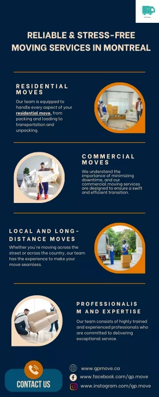 Reliable & Stress-Free Moving Services in Montreal | G&P Move