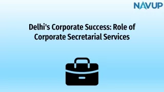 Delhi's Corporate Success Role of Corporate Secretarial Services