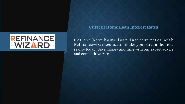 current home loan interest rates