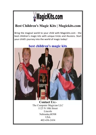 Best Children's Magic Kits | Magickits.com