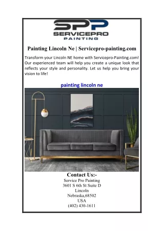 Painting Lincoln Ne | Servicepro-painting.com