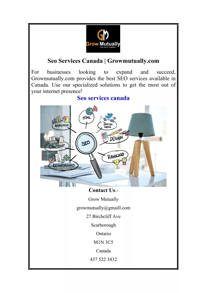 seo services canada growmutually com