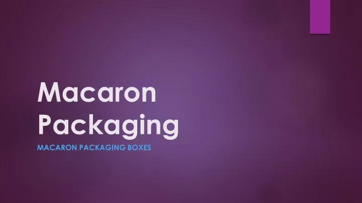 macaron packaging