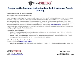 Navigating the Shadows: Understanding the Intricacies of Cookie Stuffing