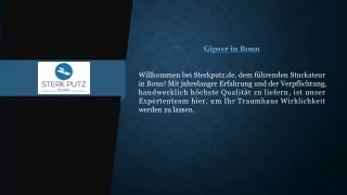 Gipser in Bonn | Sterkputz.de