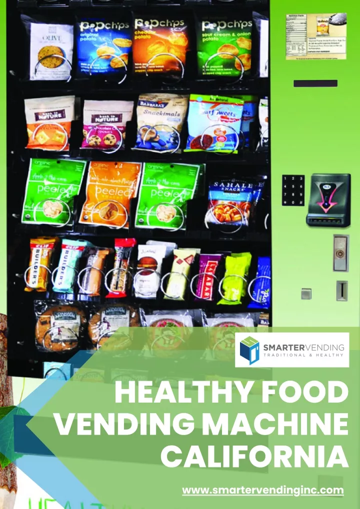 healthy food vending machine california