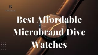 Best Affordable Microbrand Dive Watches | Borealis Watch Company