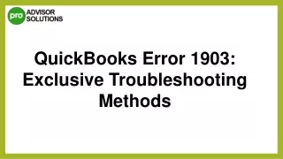 quickbooks error 1903 exclusive troubleshooting